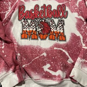 Basketball Mom Kids Sweatshirt - Pink